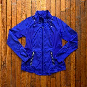 Lululemon Nothin but Run Women Blue Purple Reflective Lightweight Workout Jacket